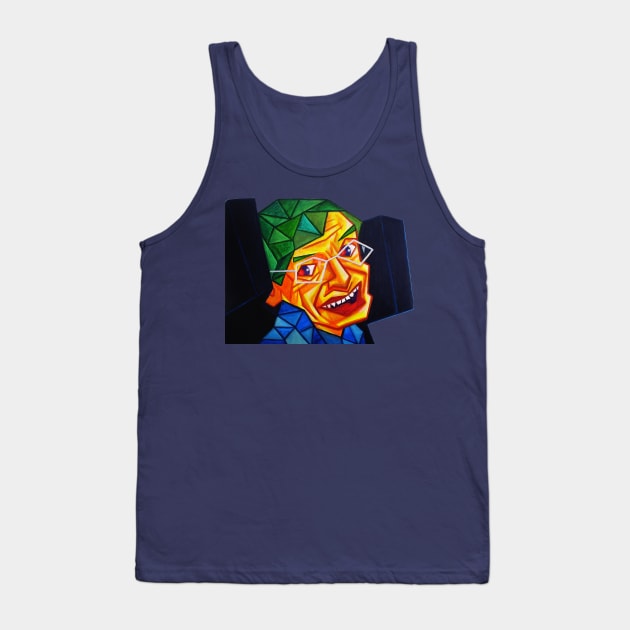 Wrong Again Albert Tank Top by PopCubism